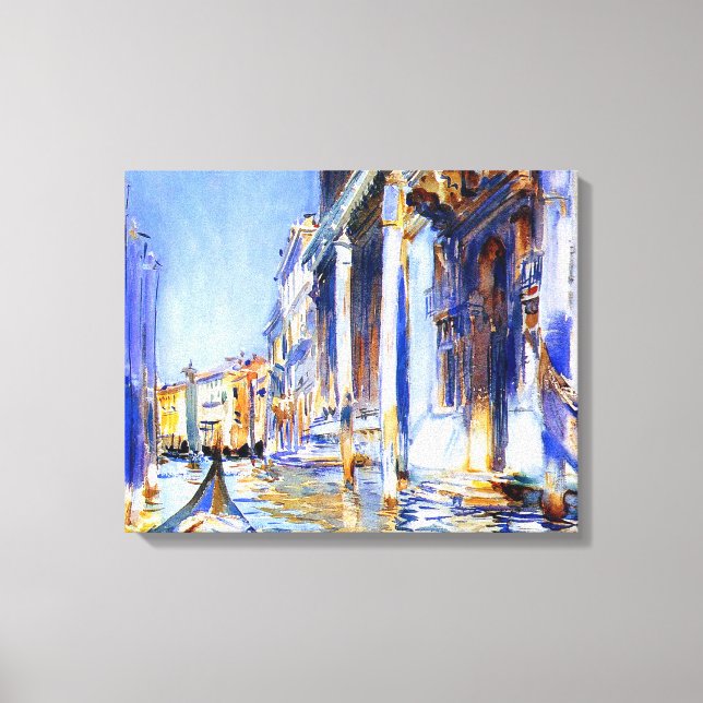John Singer Sargent Rio dell’Angelo Venice Canvas Print (Front)