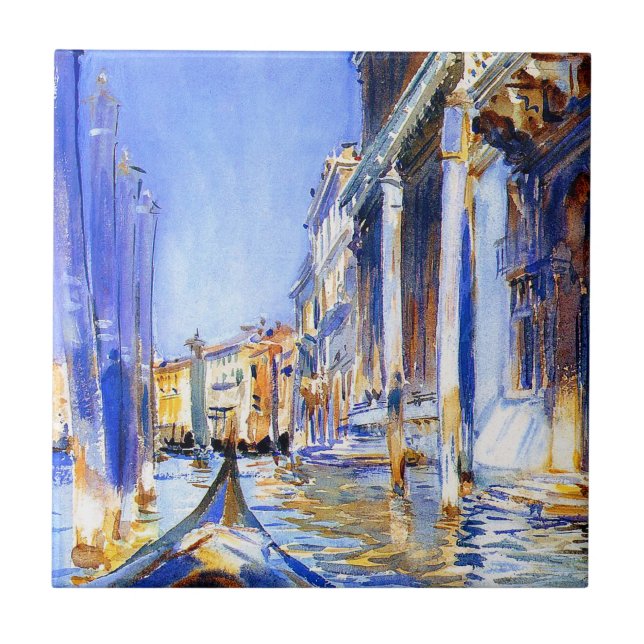 John Singer Sargent Rio dell’Angelo Venice tile (Front)