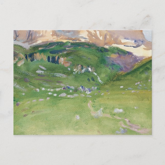 John Singer Sargent - Sellar Alp, Dolomites Postcard (Front)