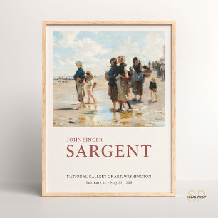 John Singer Sargent Setting Out to Fish Painting Poster