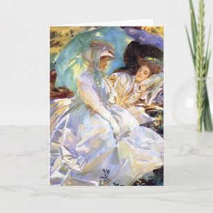 John Singer Sargent-Simplon Pass. Reading Card