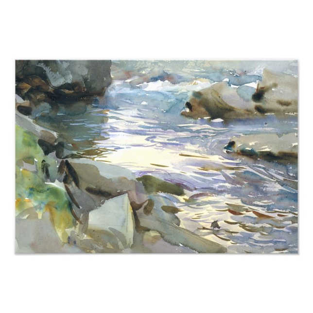John Singer Sargent - Stream and Rocks Photo Print (Front)