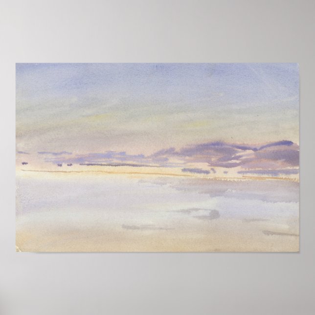 John Singer Sargent - Sunset at Sea Poster (Front)