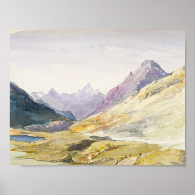 John Singer Sargent - Switzerland 1869 Sketchbook Poster (Front)