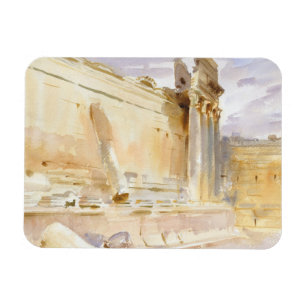 John Singer Sargent - Temple of Bacchus, Baalbek Magnet
