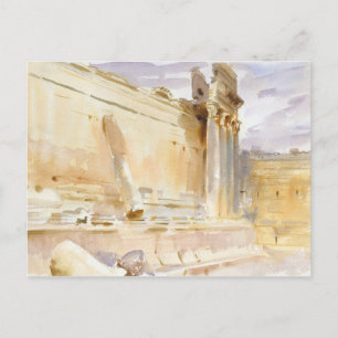 John Singer Sargent - Temple of Bacchus, Baalbek Postcard