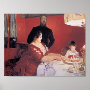 John Singer Sargent- The Birthday Party Poster