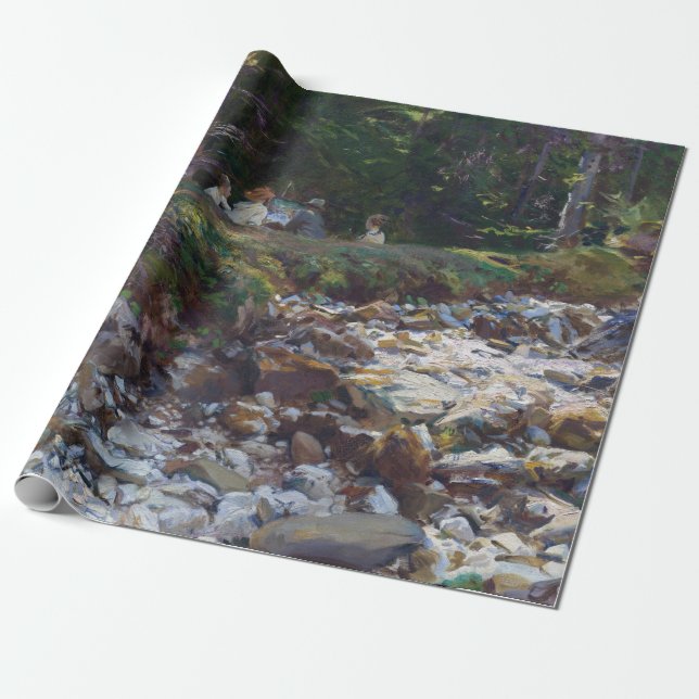 John Singer Sargent The Master and His Pupils Wrapping Paper (Unrolled)