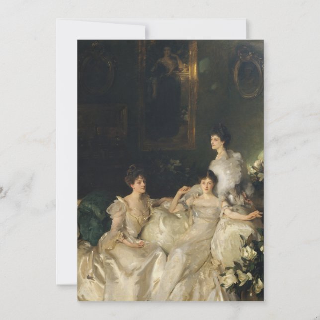 John Singer Sargent - The Wyndham Sisters Thank You Card (Front)