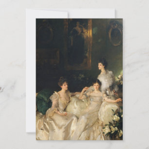John Singer Sargent - The Wyndham Sisters Thank You Card
