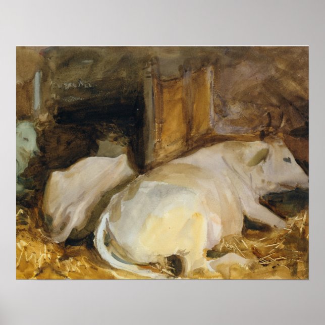 John Singer Sargent - Three Oxen Poster (Front)
