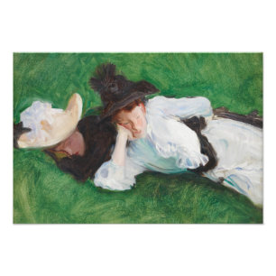 John Singer Sargent - Two Girls on a Lawn Photo Print