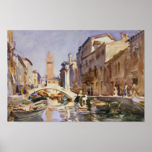 John Singer Sargent - Venetian Canal Poster