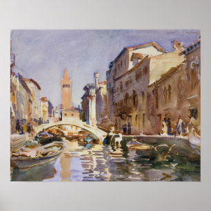 John Singer Sargent - Venetian Canal Poster