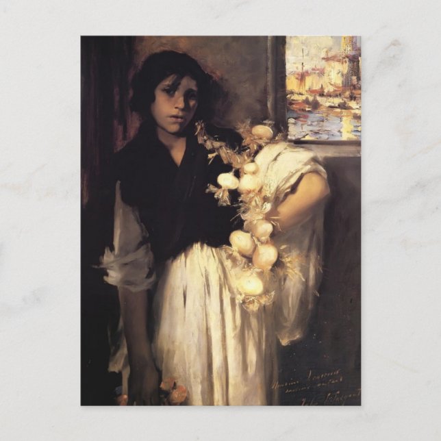 John Singer Sargent- Venetian Onion Seller Postcard (Front)