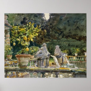 John Singer Sargent - Villa di Marlia, Lucca Poster