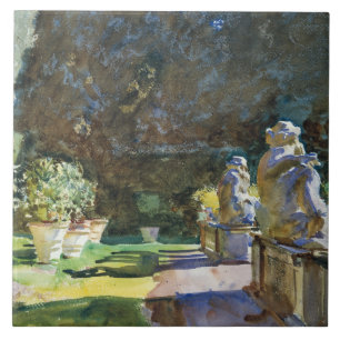John Singer Sargent - Villa di Marlia, Lucca Tile