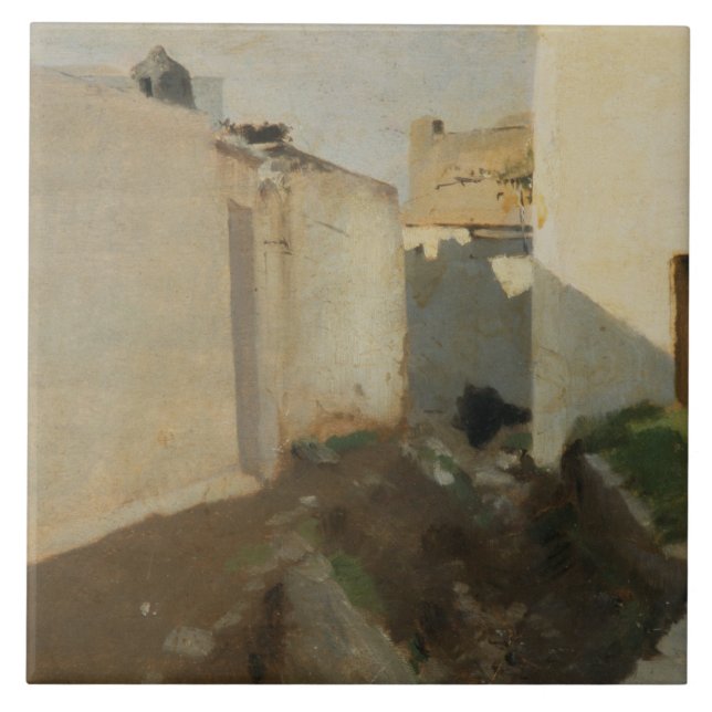 John Singer Sargent - White Walls in Sunlight Tile (Front)