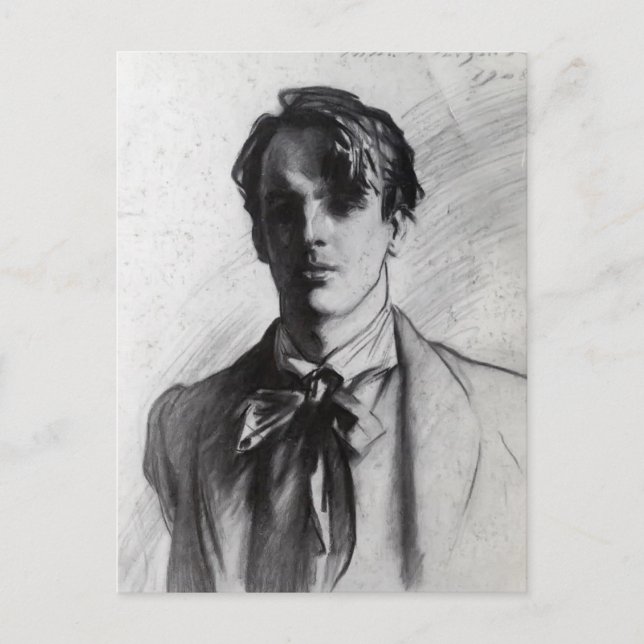 John Singer Sargent: William Butler Yeats Postcard (Front)
