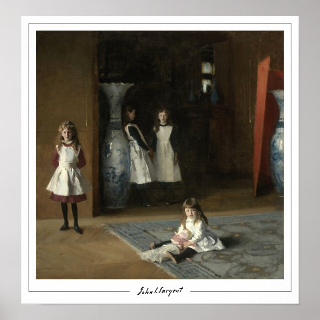 John Singer Sargent Zedign Art Poster #37-2 (Front)