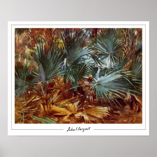 John Singer Sargent Zedign Art Poster #410-2 (Front)