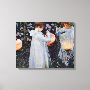 John Singer Sargent's Carnation, Lily, Lily, Rose Canvas Print