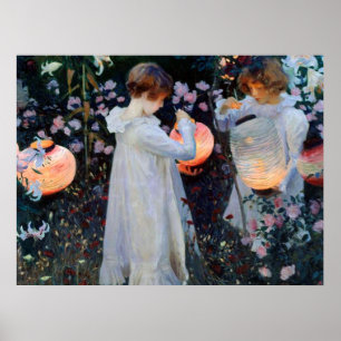 John Singer Sargent's Carnation, Lily, Lily, Rose Poster