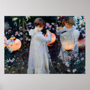 John Singer Sargent's Carnation, Lily, Lily, Rose Poster