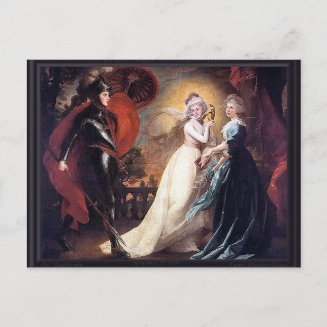 John Singleton Copley- The Red Cross Knight Postcard (Front)