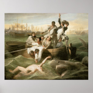 John Singleton Copley Watson and the Shark Poster