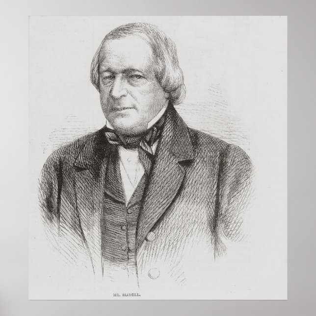 John Slidell, 1861 Poster (Front)