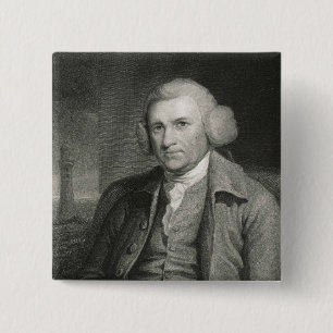 John Smeaton from 'Gallery of Portraits' 15 Cm Square Badge
