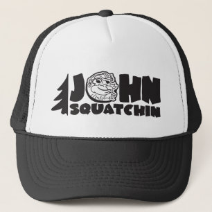 john squatchin trucker hat