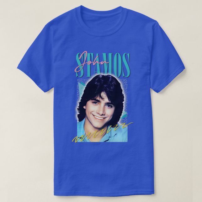 John Stamos Aesthetic Retro Fan Art T-Shirt (Design Front)