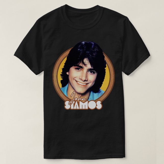 John Stamos Retro Fan Art T-Shirt (Design Front)