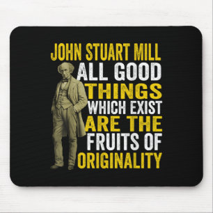 John Stuart Mill Philosopher Quote Philosophy Teac Mouse Mat