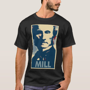 John Stuart Mill Poster Political Parody T-Shirt