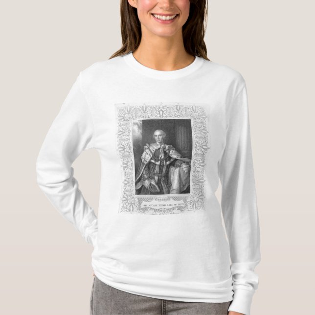 John Stuart, Third Earl of Bute, engraved T-Shirt (Front)