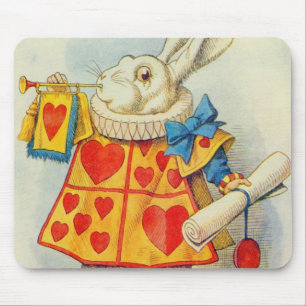 John Tenniel   The White Rabbit Mouse Mat