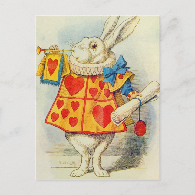 John Tenniel | The White Rabbit Postcard (Front)