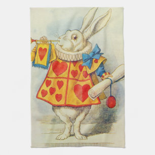 John Tenniel   The White Rabbit Tea Towel