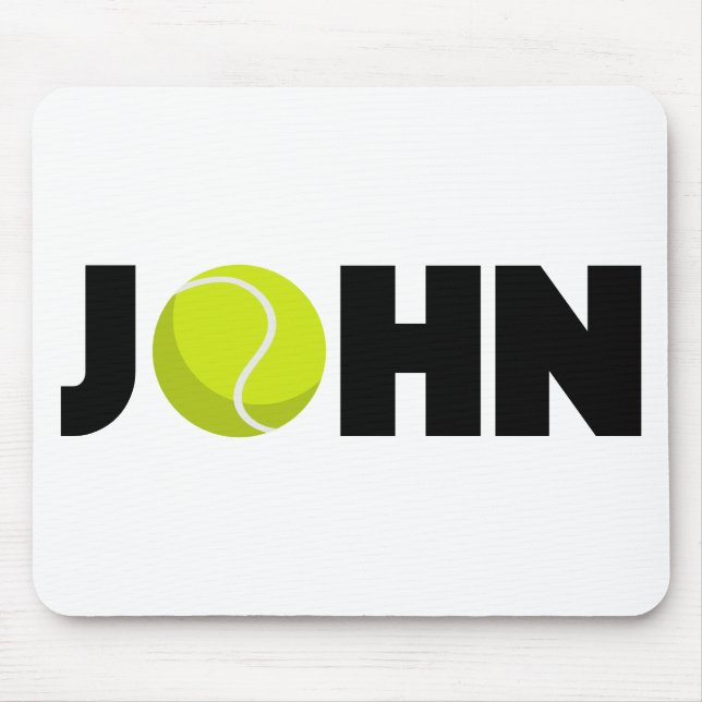 John Tennis Mouse Mat (Front)