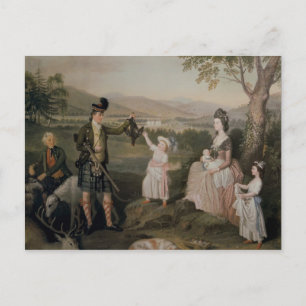John, the 4th Duke of Atholl and his family Postcard