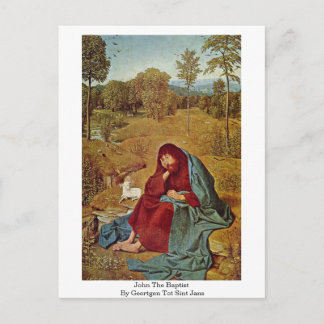 John The Baptist By Geertgen Tot Sint Jans Postcard