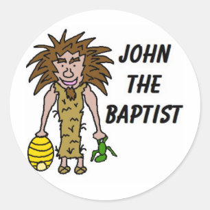 John The Baptist Clipart Classic Round Sticker