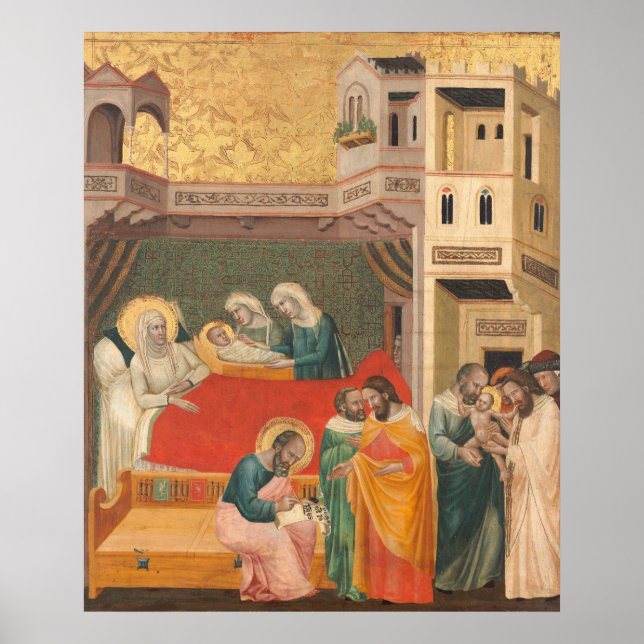 John the Baptist Giovanni Baronzio Fine Art Poster (Front)
