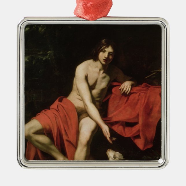John the Baptist Metal Tree Decoration (Front)