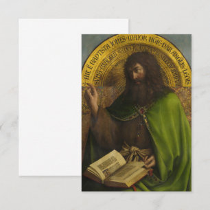 John the Baptist, The Ghent Altarpiece by van Eyck Thank You Card