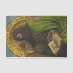 John the Baptist, The Ghent Altarpiece by van Eyck Tissue Paper