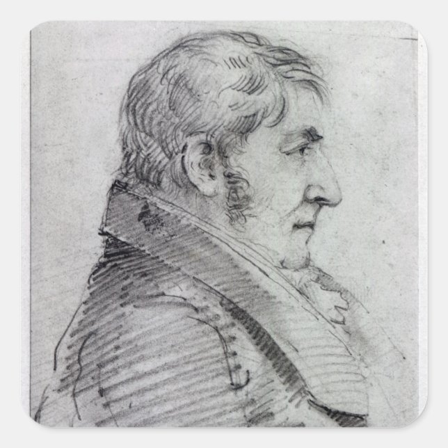John Thomas Smith | Joseph Mallord William Turner Square Sticker (Front)